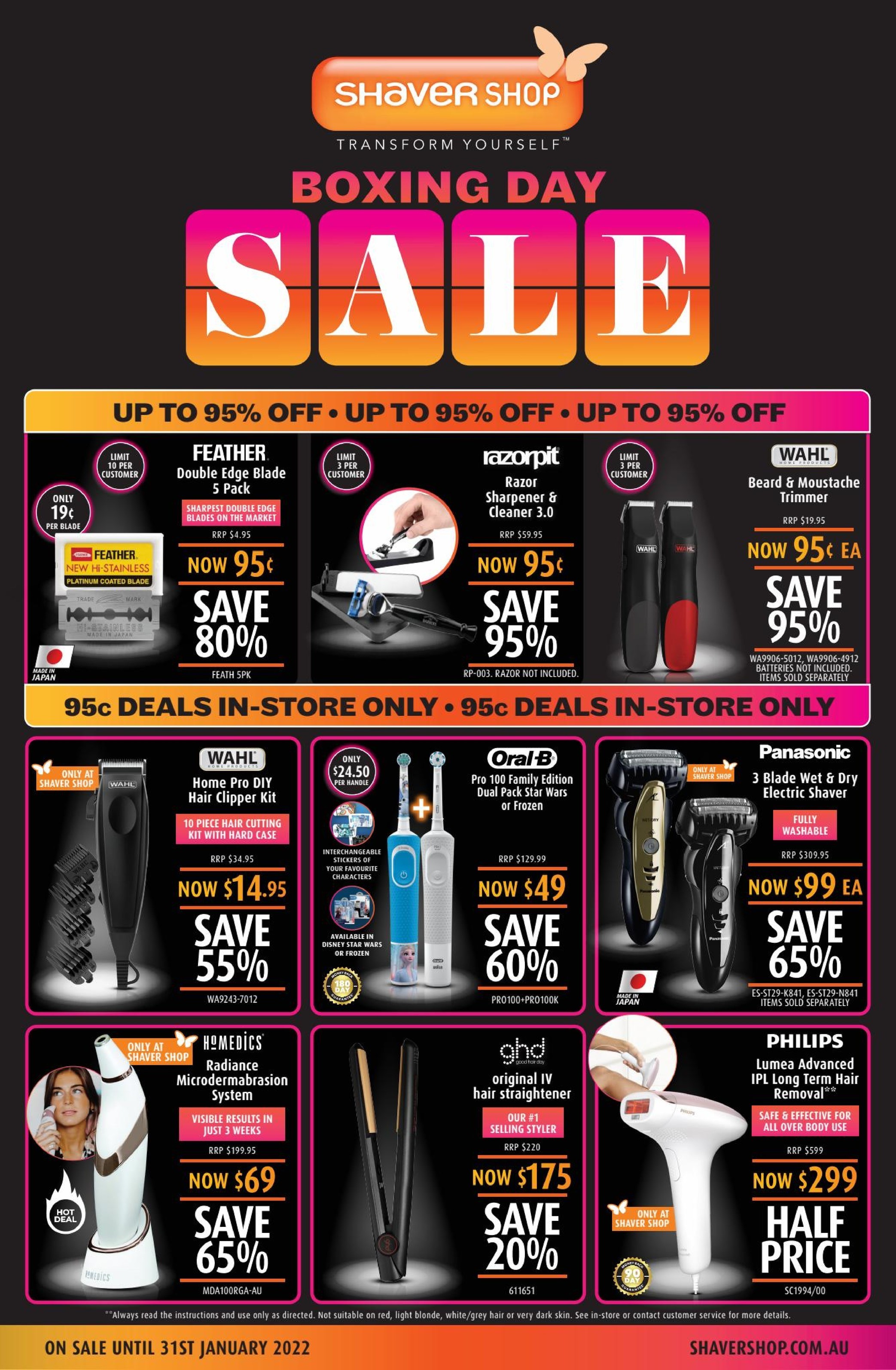 Shaver Shop Catalogue In Clarkson January 2022 Specials